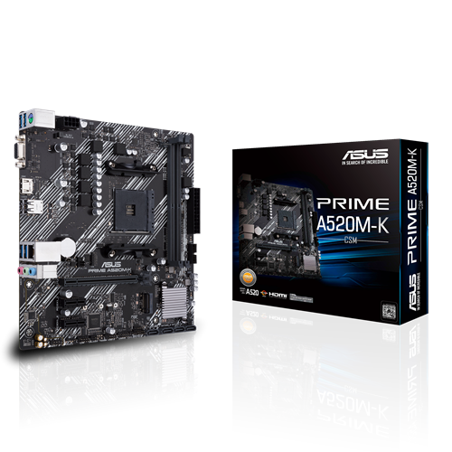 Asus Prime A520M-K-CSM AMD AM4 Micro-ATX Motherboard