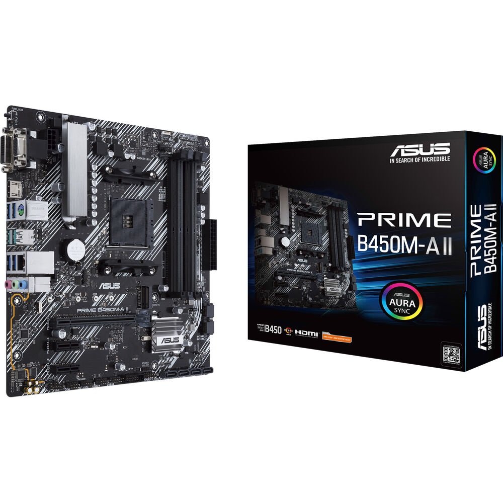 Asus Prime B450M-A II AMD AM4 Micro-ATX Motherboard