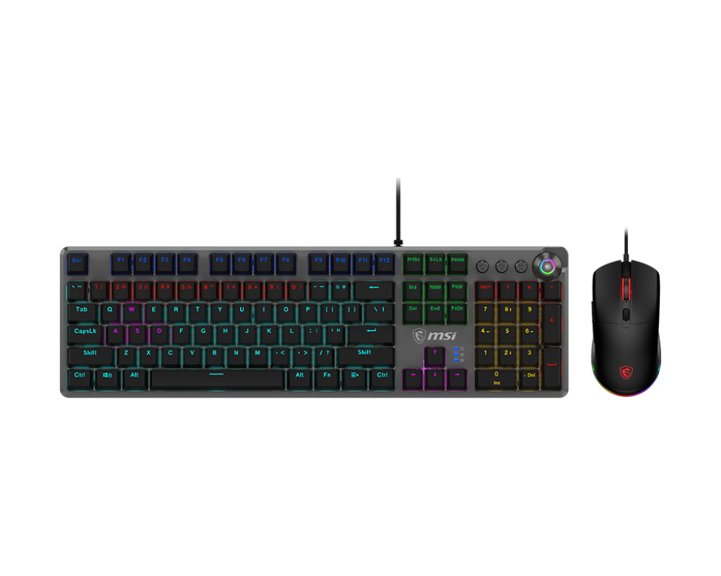 MSI FORGE GK310 RGB Gaming Mouse & Keyboard Combo - Red Switches