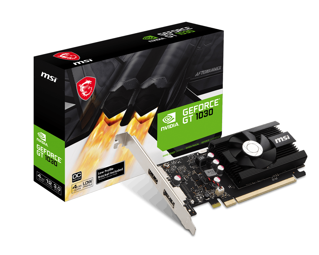 MSI GeForce GT 1030 4GD4 LP OC Graphics Card