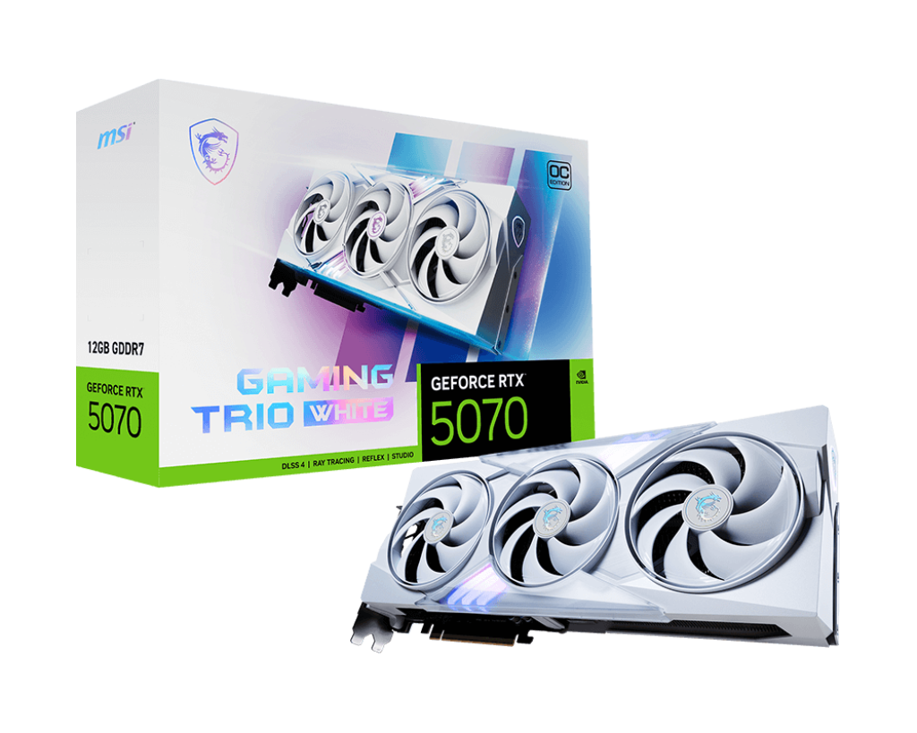 MSI GeForce RTX™ 5070 12GB GAMING TRIO OC WHITE Graphics Card
