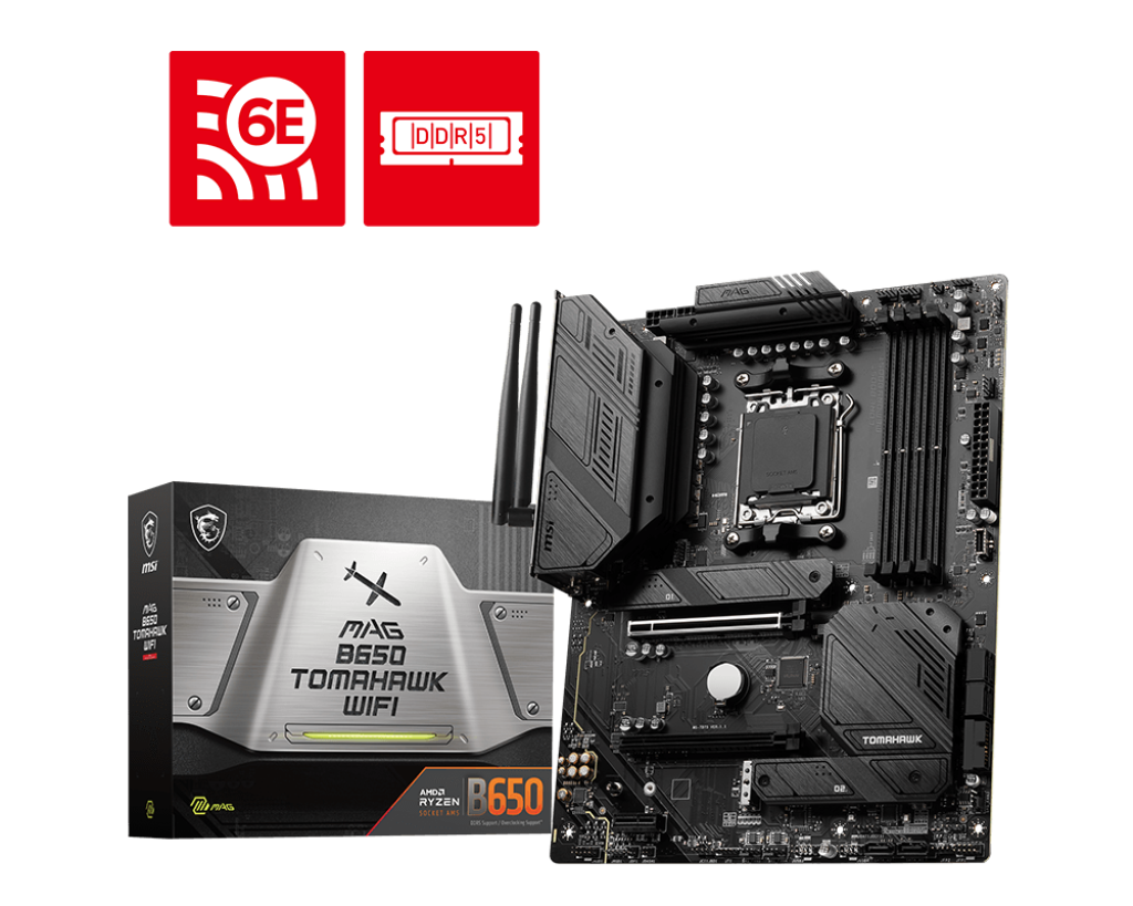 MSI MAG B650 TOMAHAWK WIFI AMD AM5 ATX Motherboard
