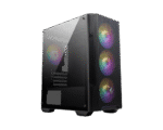 MSI MAG FORGE M100A Mid-Tower Micro-ATX Case with 4 Auto-RGB Fans