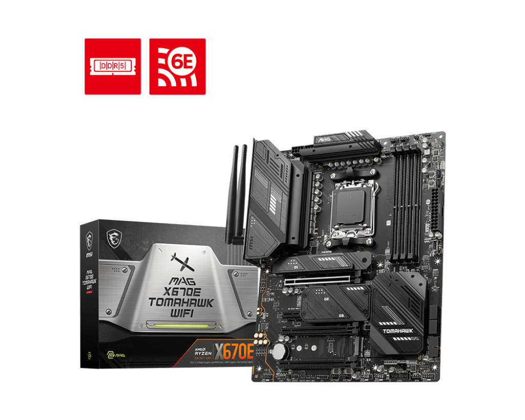 MSI MAG X670E TOMAHAWK WIFI AMD AM5 ATX Motherboard
