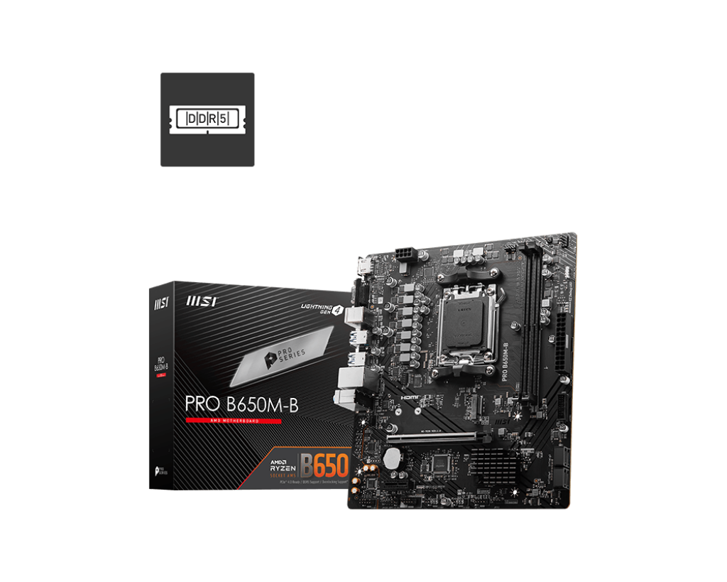 MSI PRO B650M-B AMD AM5 Micro-ATX Motherboard