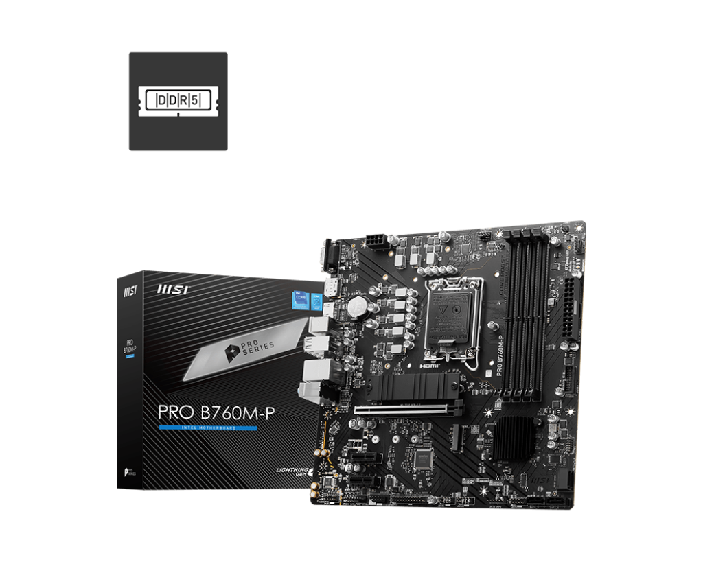 MSI PRO B760M-P Intel LGA1700 Micro-ATX Motherboard