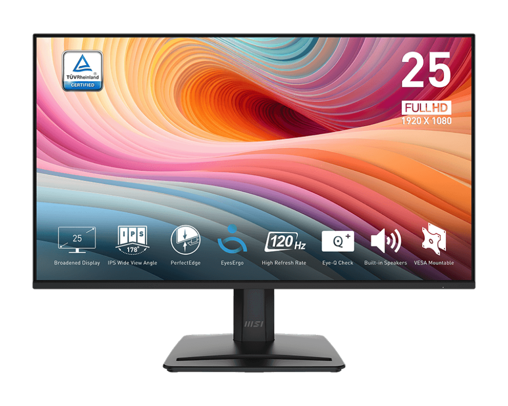 MSI PRO MP251 E2 - 25 FHD 120Hz IPS Business Productivity Monitor