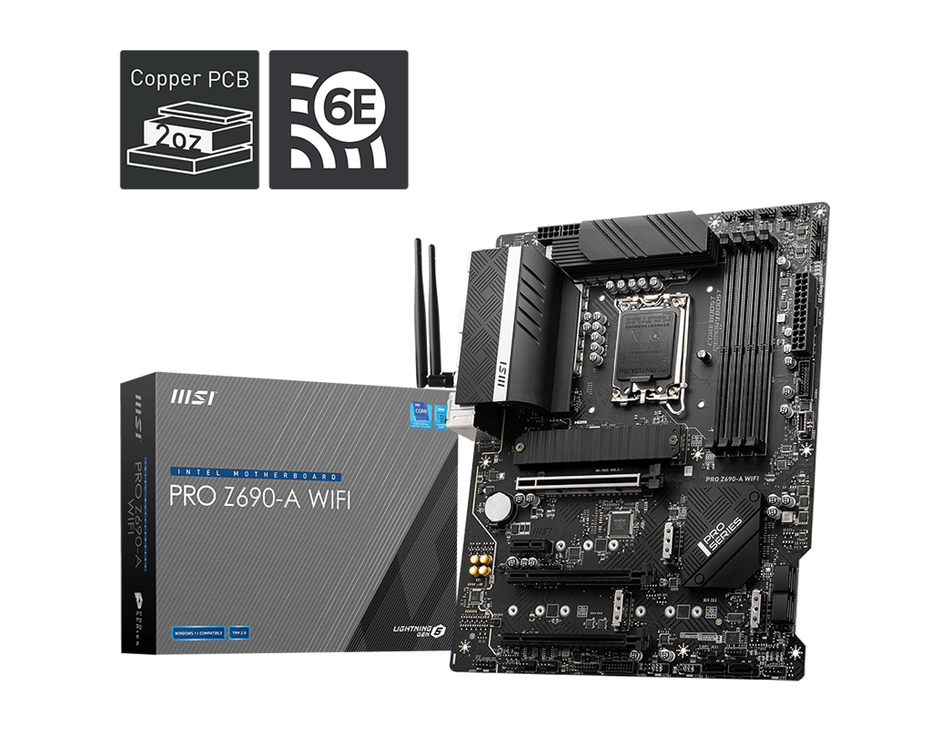 MSI PRO Z690-A WIFI Intel LGA1700 ATX Motherboard