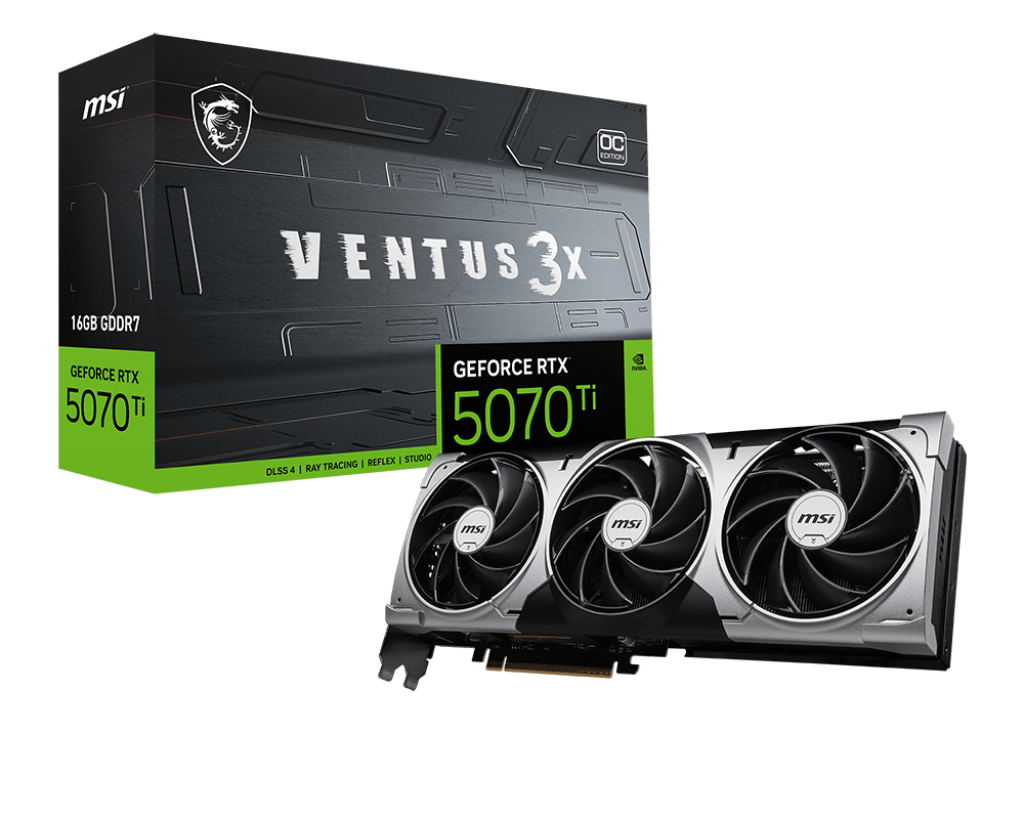 MSi GeForce RTX™ 5070 Ti 16GB VENTUS 3X OC Graphics Card