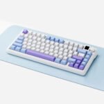 XINMENG M75 Pro TFT Display Tri-Mode Gasket Mechanical Keyboard - White Blue - Juicy Peach