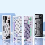 XINMENG M87 Pro V2 Tri-Mode Gasket Mechanical Keyboard - White Pink - Rocket Racoon - Image 3