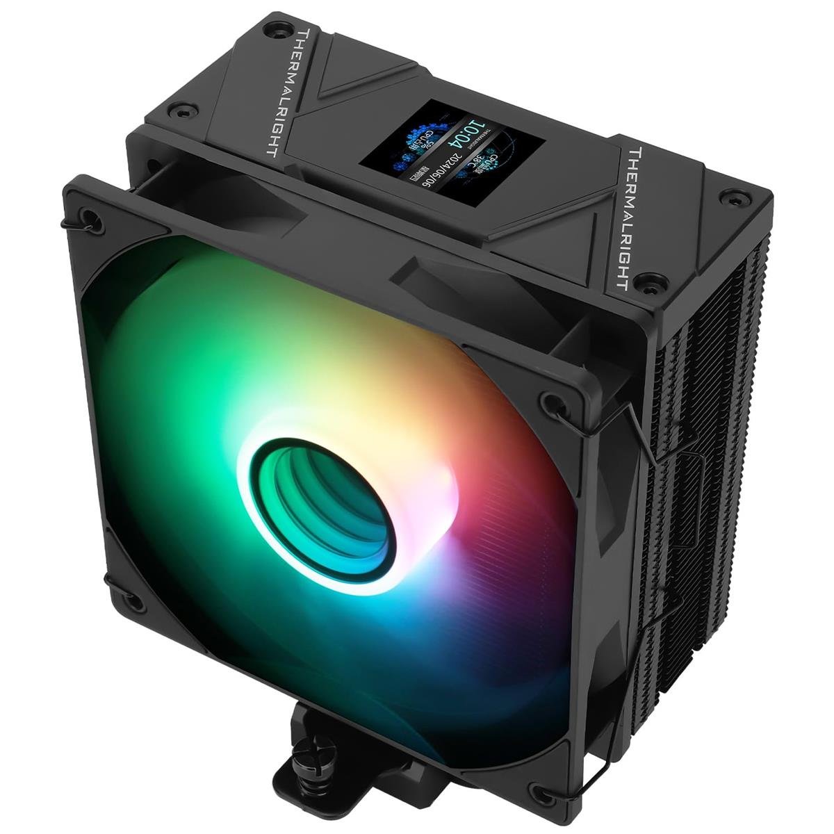 Thermalright Assassin Spirit 120 Vision Black ARGB CPU Air Cooler with 1.54 inch IPS Display