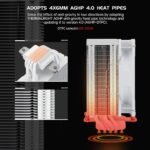 Thermalright Assassin Spirit 120 Vision White ARGB CPU Air Cooler with 1.54 inch IPS Display - Image 6