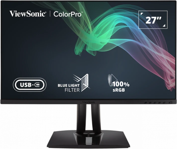 ViewSonic VP2756-2K - 27 2K QHD 60Hz IPS Pantone Validated 100% sRGB & Factory Pre-Calibrated Monitor with 60W USB-C