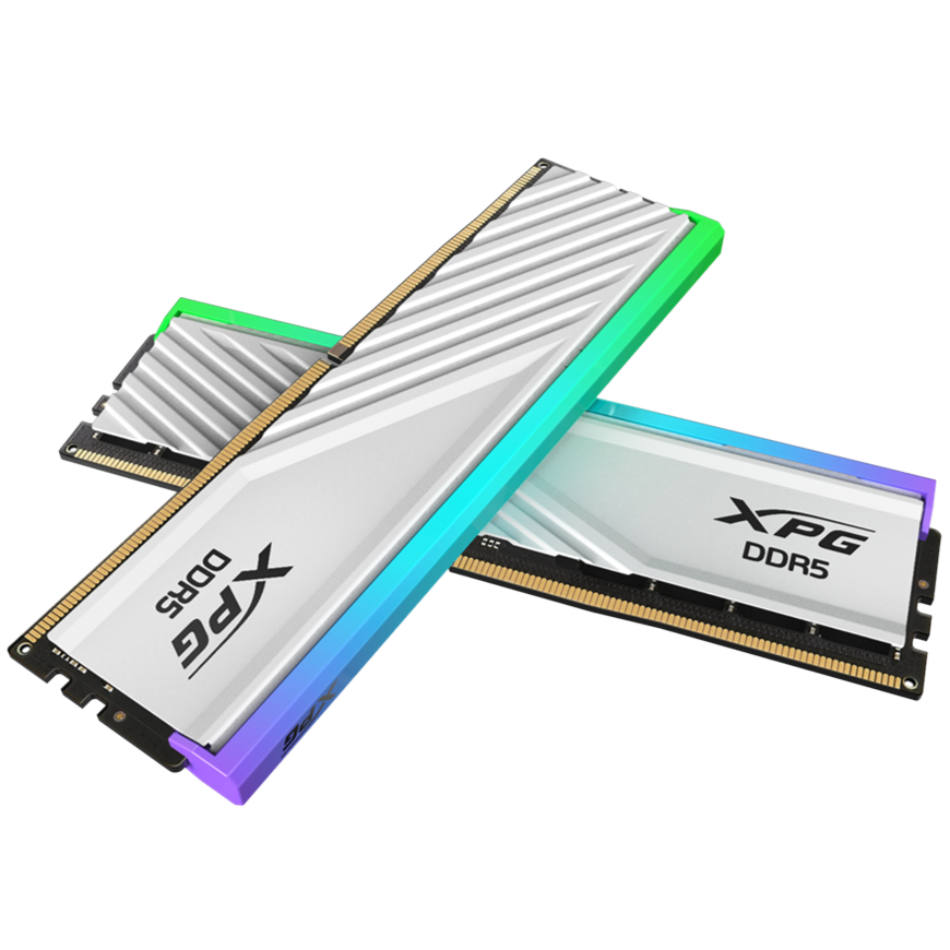 XPG Lancer Blade RGB 32GB (2x16GB) 6000MHz C36 DDR5 DRAM Memory - White