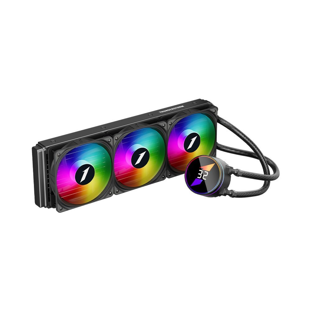 1stPlayer TS3 360mm ARGB AIO Liquid Cooler with Temperature Display