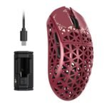 ATTACK SHARK R5 Ultra Carbon Fiber Wireless 8K PAW3950MAX Gaming Mouse - Red