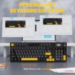 Attack Shark X98PRO Tri-mode Gasket Mechanical Gaming Keyboard -  Star Black - Image 6