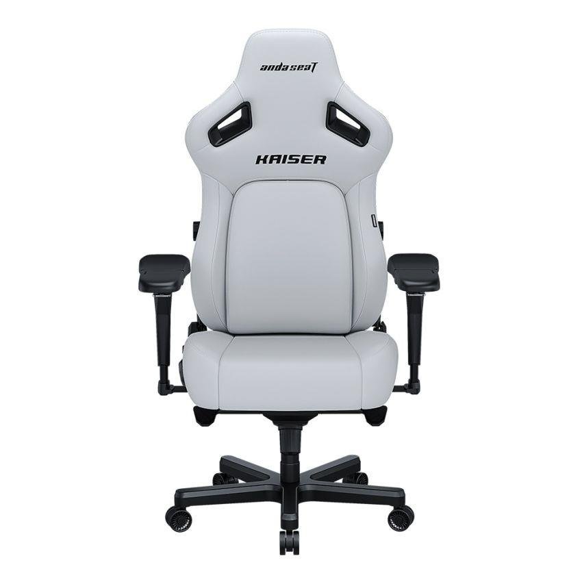 AndaSeat Kaiser 4 Large Premium PVC Leather Gaming Chair – Cloudy White