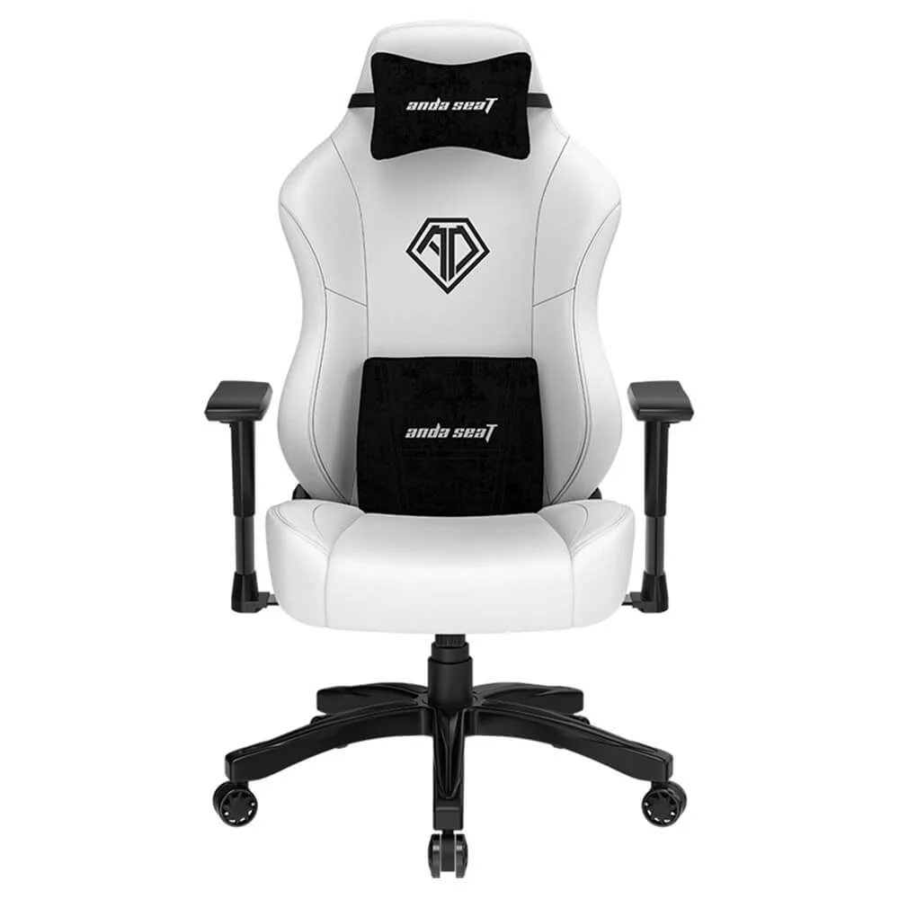 AndaSeat Phantom 3 Leather Gaming Chair – Cloudy White