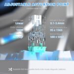 Attack Shark R82 HE Rapid Trigger Magnetic Gaming Keyboard - White Contour - Image 5