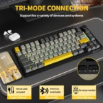 Attack Shark X820Ultra Tri-mode Gasket Mechanical Keyboard - Star Black - Image 4