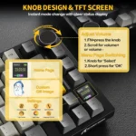 Attack Shark X820Ultra Tri-mode Gasket Mechanical Keyboard - Star Black - Image 6