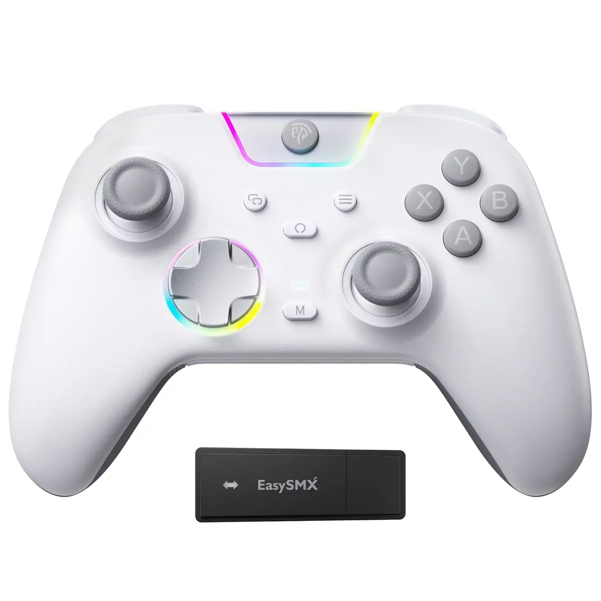EasySMX X05Pro Multiplatform Wireless Gaming Controller with Quiet Button - White