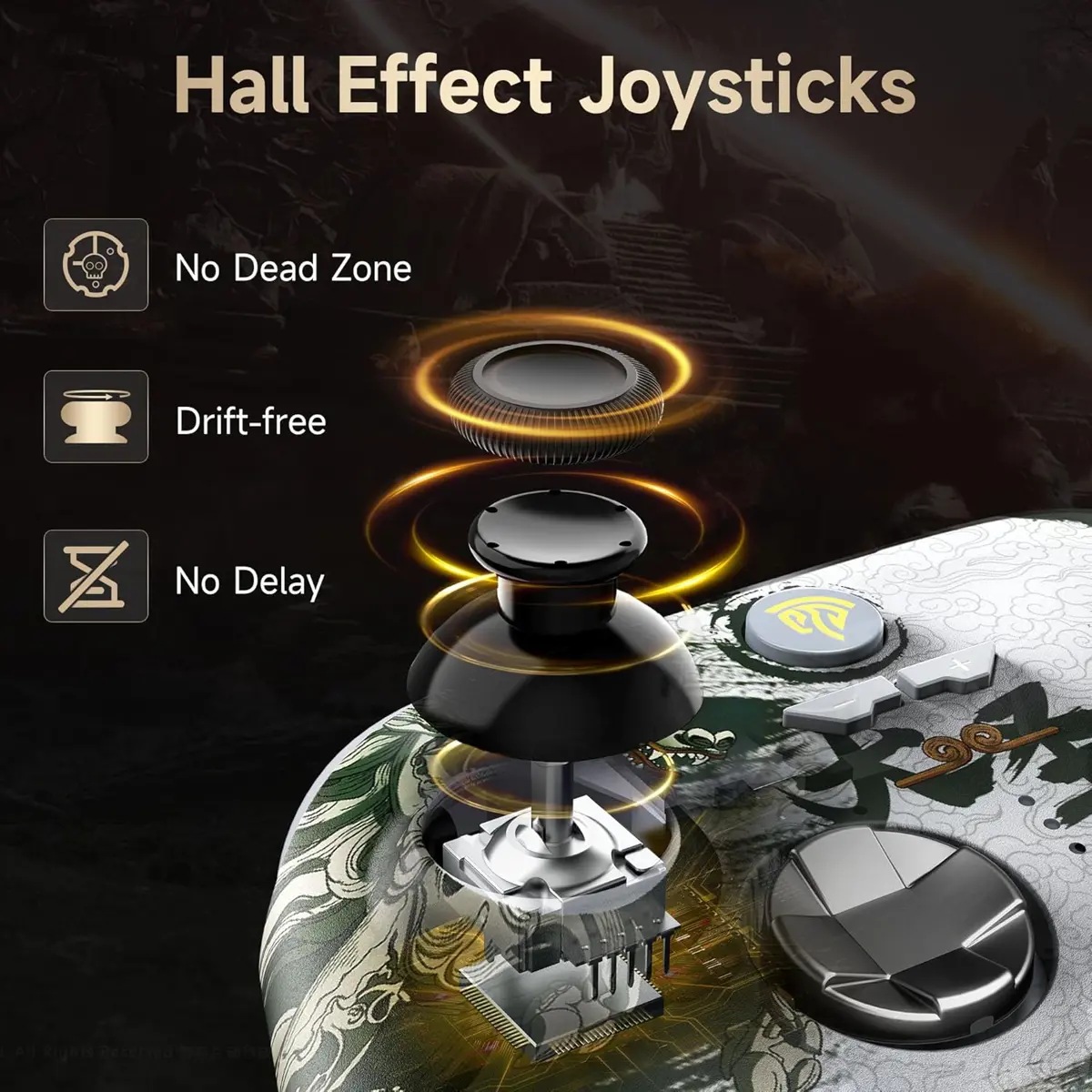 EasySMX X15 RGB Controller With Hall Trigger and Hall Joystick - Wukong Limited Edition - Image 8