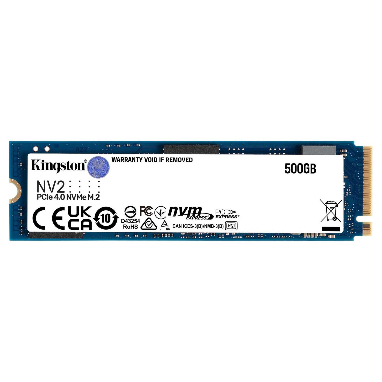 Kingston NV2 500GB M.2 PCIe Gen4 NVMe SSD