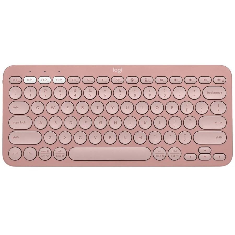 Logitech K380s Pebble Keys 2 Bluetooth Wireless Keyboard - Tonal Rose