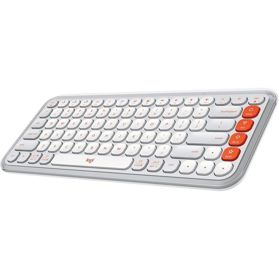 Logitech Pop Icon Keys Wireless Bluetooth Keyboard - Off-White