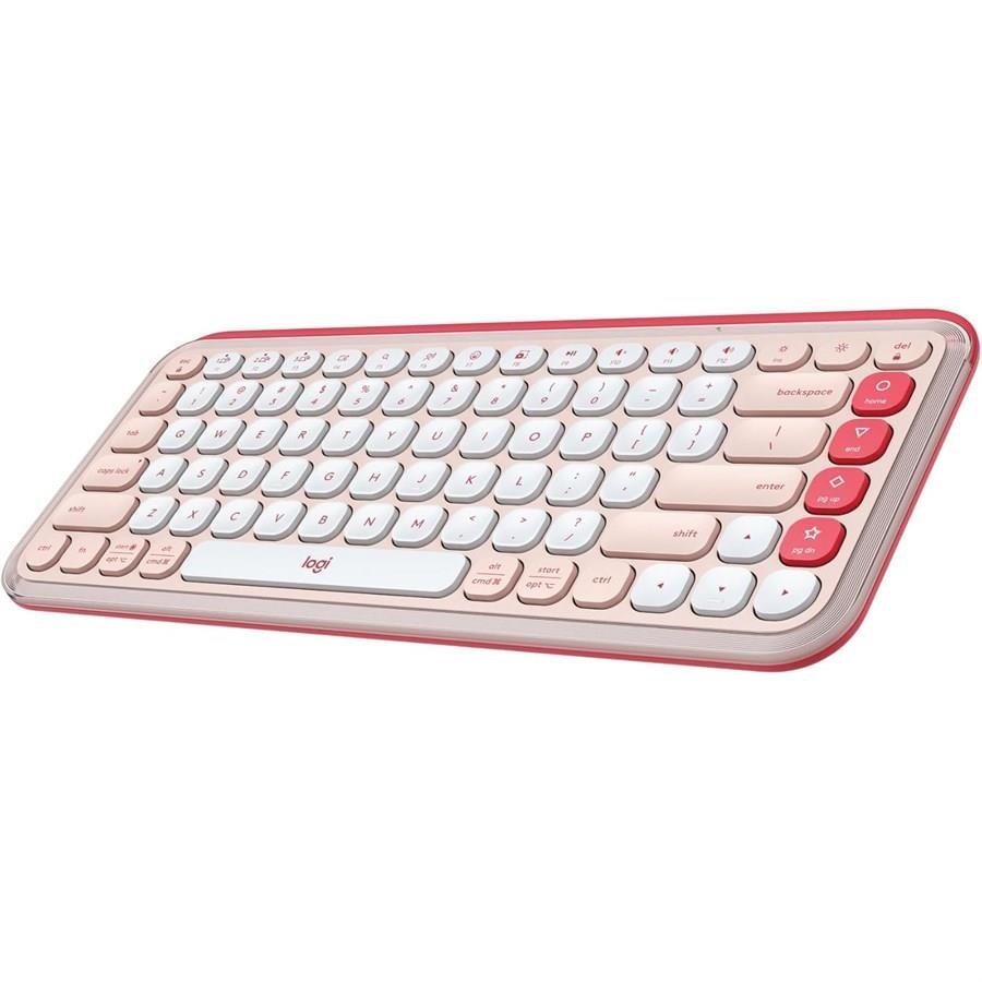 Logitech Pop Icon Keys Wireless Bluetooth Keyboard - Rose