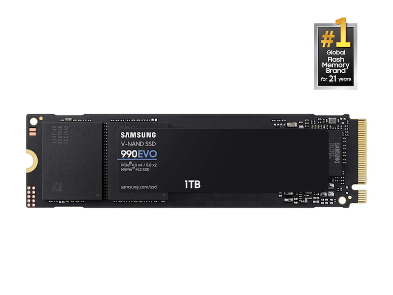 Samsung 990 EVO 1TB M.2 PCIe Gen5 NVMe SSD