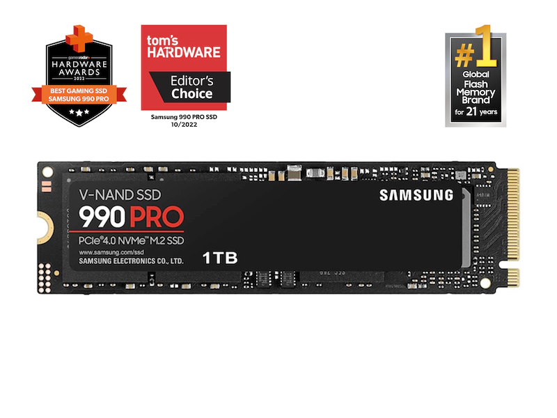 Samsung 990 PRO 1TB M.2 PCIe Gen4 NVMe SSD