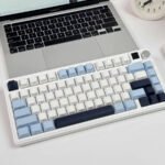 XINMENG M75 Pro TFT Display Tri-Mode Gasket Mechanical Keyboard - White Blue - Rocket Racoon (Copy) - Image 3