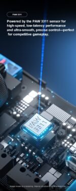 Aula Sc380Pro Wireless Gaming Mouse - Black - Image 3