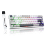 Attack Shark X68Max HE Wired Rapid Trigger Aluminum Magnetic Switch Keyboard Star White