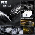 Attack Shark R11 Ultra 8K Carbon Fiber Wireless Gaming Mouse - Forged Black - Image 2