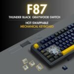 Aula F87 Wireless Mechanical Keyboard - Thunder Black - Image 2
