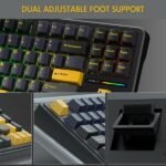 Aula F87 Wireless Mechanical Keyboard - Thunder Black - Image 6