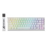 Attack Shark X68 HE Rapid Trigger Magnetic Switch Wired Keyboard White Contour