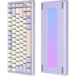 Attack Shark X75 Aluminum CNC Wireless Mechanical Gaming Keyboard Lavender Blue