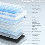 Aula F75 Wireless Mechanical Keyboard – Gradient Blue - Image 3