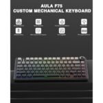 Aula F75 Wireless Mechanical Keyboard – Gradient Gray - Image 2
