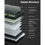 Aula F75 Wireless Mechanical Keyboard – Gradient Gray - Image 3