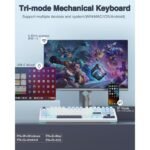 Aula F87 Wireless Mechanical Keyboard – Glacier Blue - Image 3