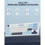 Aula F87 Wireless Mechanical Keyboard – Glacier Blue - Image 2