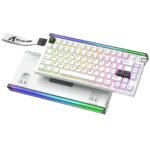Attack Shark R85 HE Rapid Trigger Magnetic Switch with Custom Lightbox Keyboard White